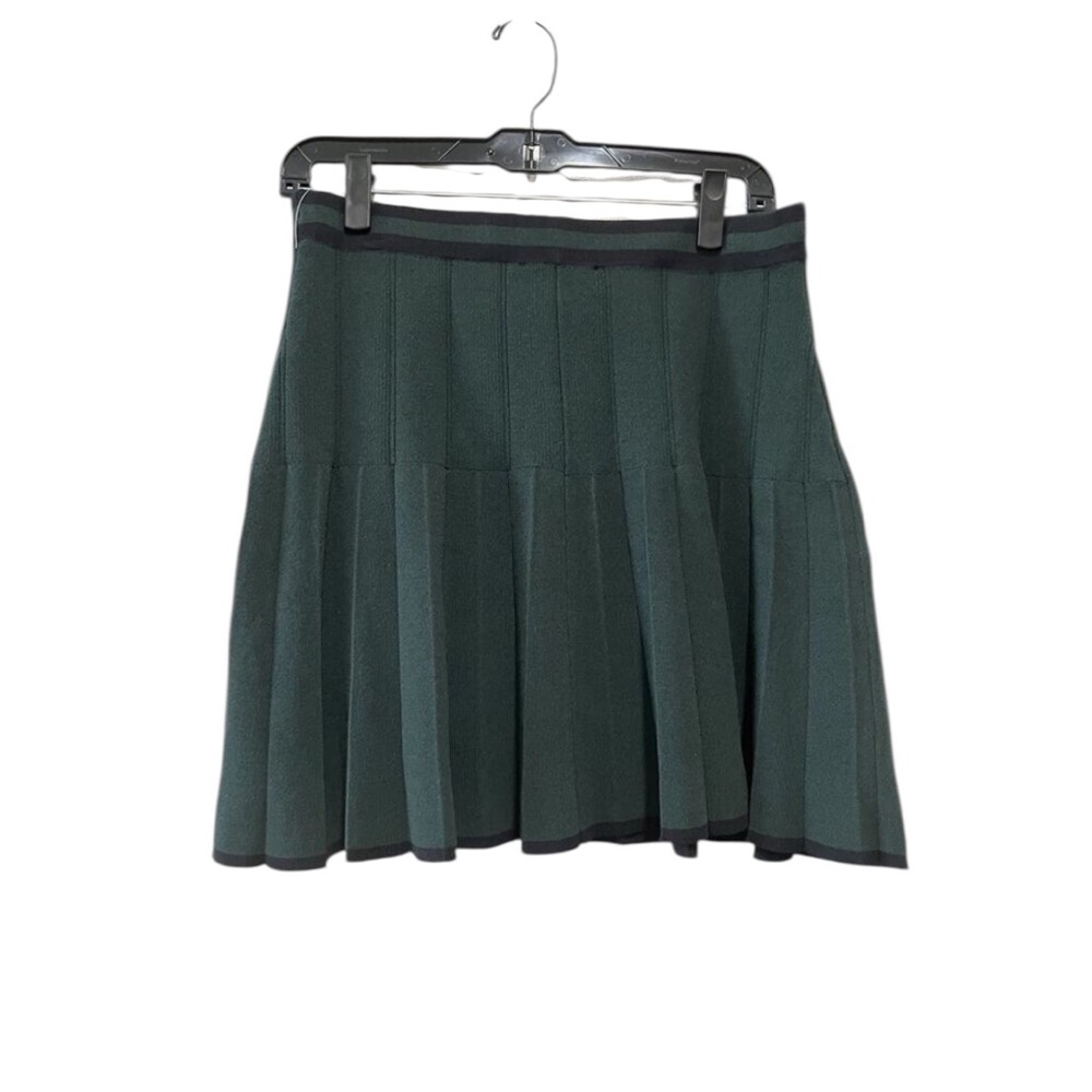 House of Harlow knit skirt set Medium pleated green tennis - Picture 9 of 10